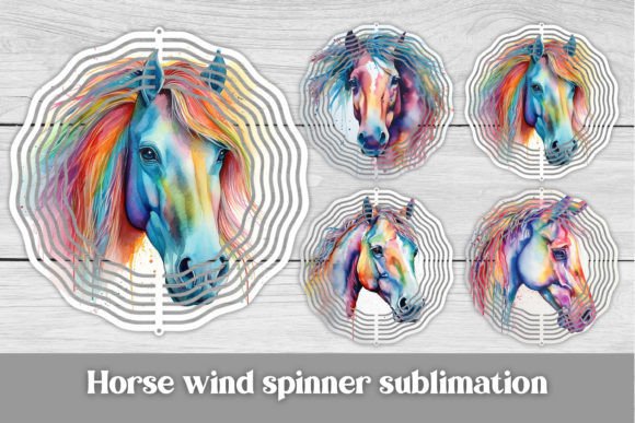 Download Horse Wind Spinner Sublimation - Wind spinner Collection