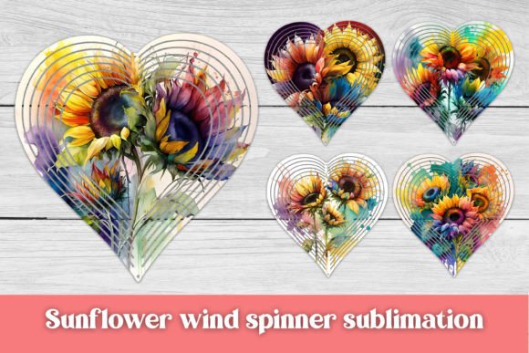 Download Sunflower Heart Wind Spinner - Wind spinner Collection