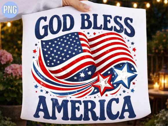 Download God Bless America Waving USA Flag PNG - God bless Collection