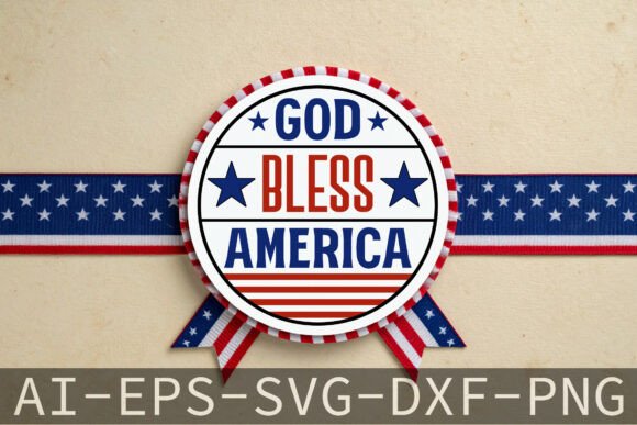 Download God Bless America Round Sign Laser-Cut - God bless Collection