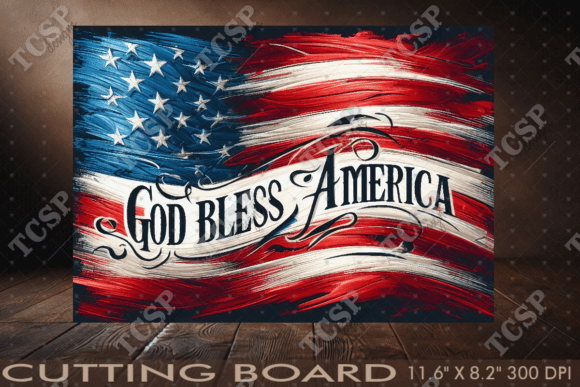 Download God Bless America Cutting Board - God bless Collection