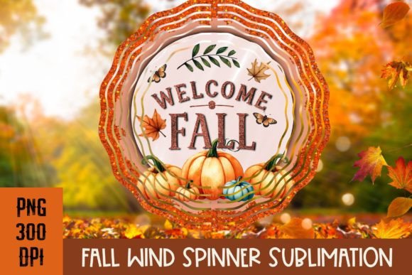 Download Fall Wind Spinner PNG for Sublimation - Wind spinner Collection